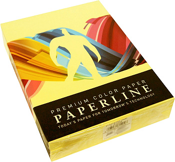 Бумага цветная "Color Paper PC101", A4, 80гр, 500л, Yellow желтый