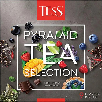 KALAM.KZ - Подарочный набор чая в пирамидках Tess 9 видов 45п.